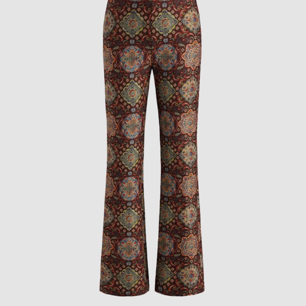 Cider Boho Paisley flared pants